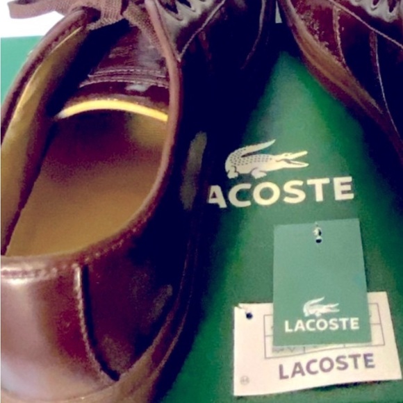 ❤️ MEN LACOSTE ✅ SALE ✅. LEATHER SHOES . - Picture 1 of 12